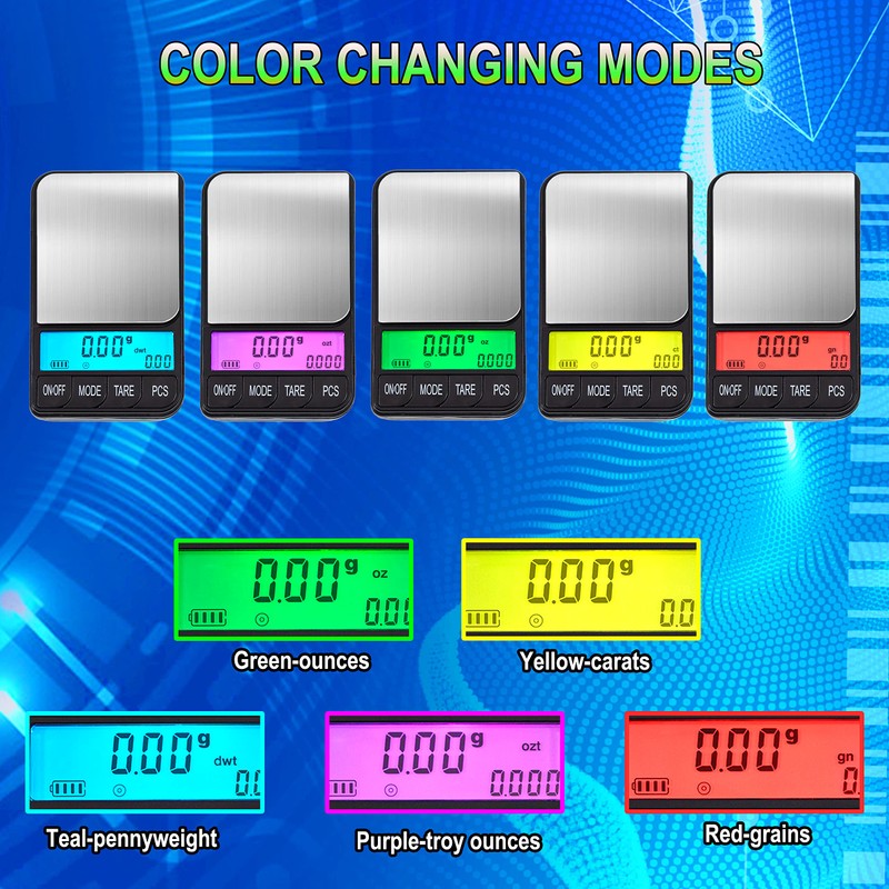 American Weigh Scales Digital Pocket Scale AC Series 1200g x