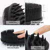 Cepillo de silicona 2 en 1 para cuerpo y cabello