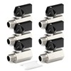 TAILONZ PNEUMATIC 6PCS 1/4 Inch Mini Brass Ball Valve Shut