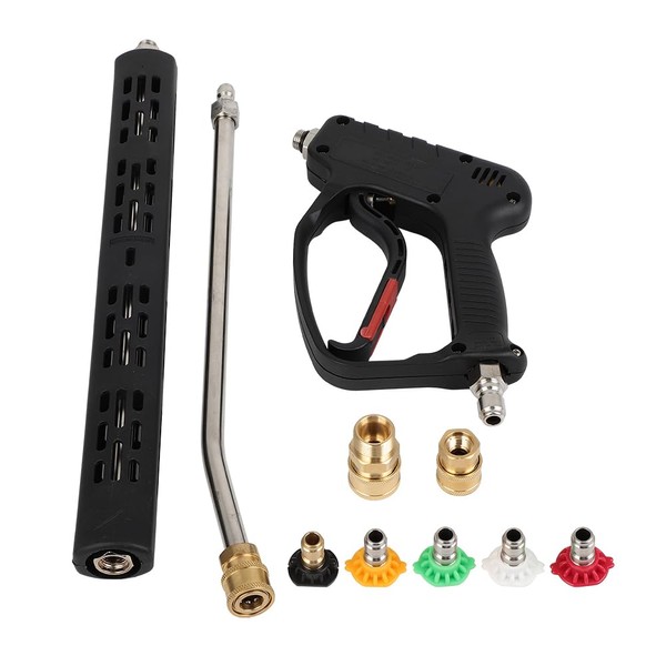 SCITOO Pressure Washer Gun,MAX 5000 PSI with 3/8" Swivel Quick