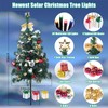 Aukora Solar Christmas Tree Lights Outside Decorations 31 in,8 Modes