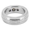 Smart Activity Tracker Ring With Charging Case Rhinestone Decorative IP67