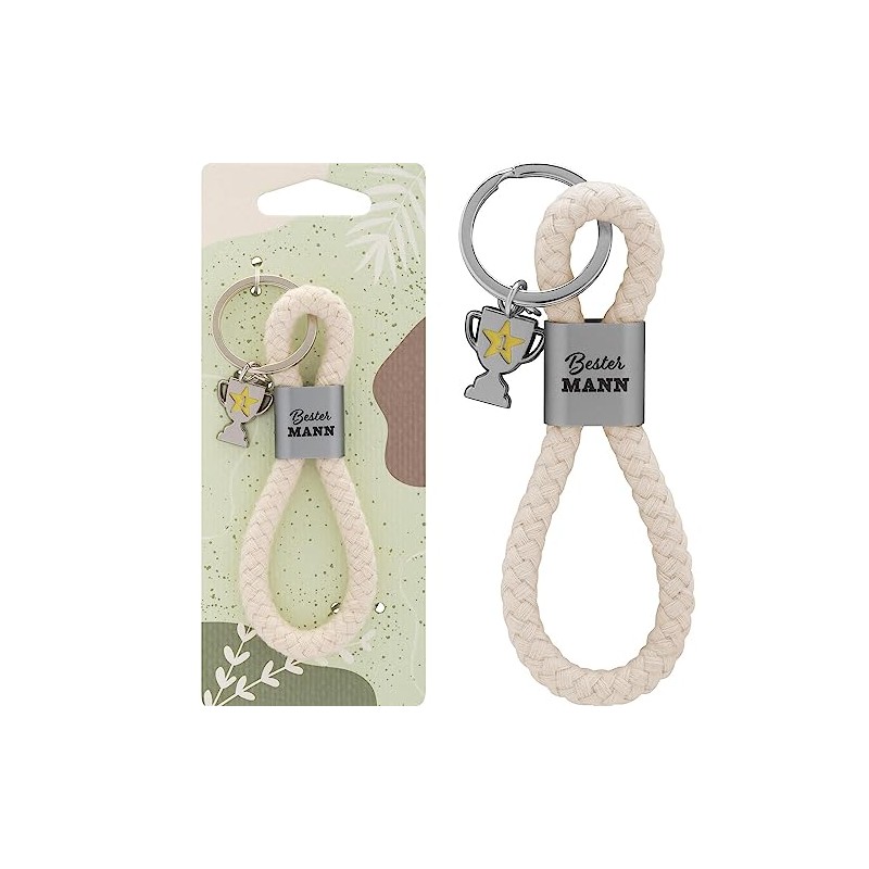 GRUSS & CO Keyring Loop Motif Man | Pendant Consisting