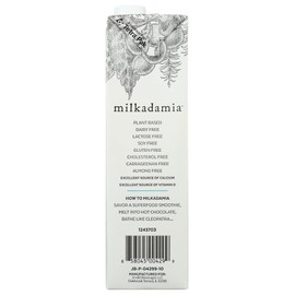 TAOindustry Milkadamia Unsweetened, Macadamia Milk, 32 Oz (3 Pack)