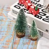 Hagao Mini Snow Frost Trees Mini Christmas Tree Plastic Winter
