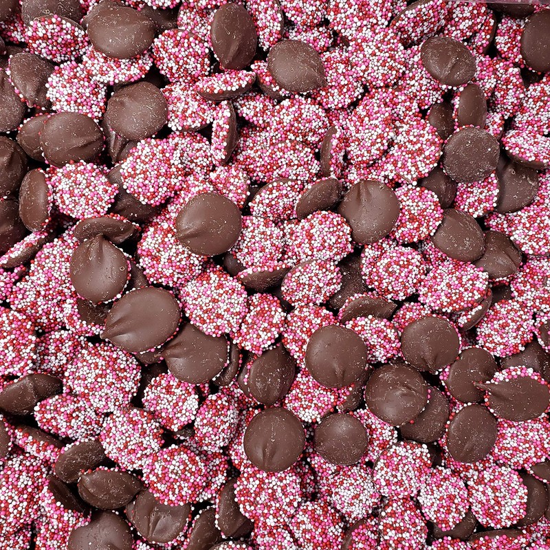 Candy Retailer Milk Chocolate Valentine's Nonpareils 1 Lb