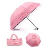 Heart Princess Lace Windproof Folding Sunny and Rainy Umbrella Ultraviolet-Proof