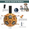 Qdan Christmas Interactive Dog Soccer Balls with Straps - Tug