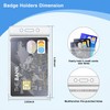 10 Pack Badge Holder Sealable Waterproof Clear Vertical Holder Fit