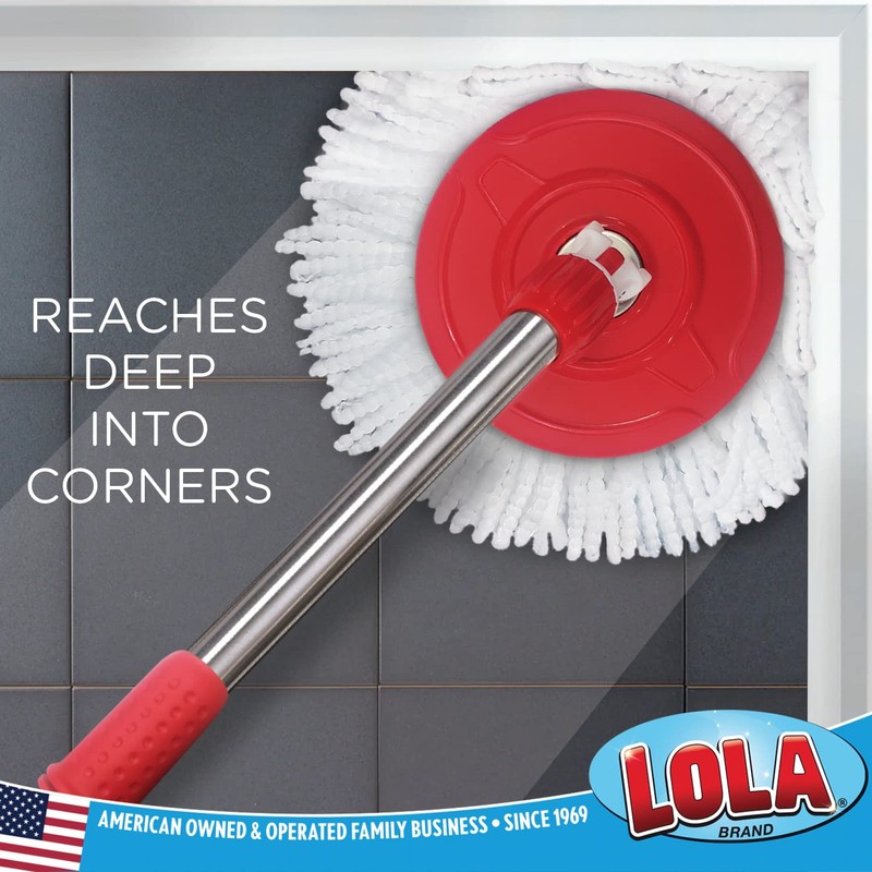 LOLA Revolution Spin Mop & Bucket System, 2 Pack, Braided