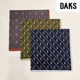 Daks 대구백화점 닥스남녀공용 1매 나염 손수건(DKO1411-1) Daegu Department Store DAKS Unisex Printed Handkerchief (DKO1411-1)
