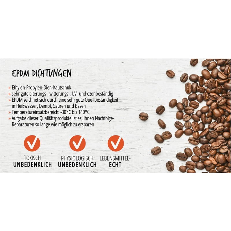 namroh.HC Gasket Set Brewing Unit for Bosch Vero Siemens EQ