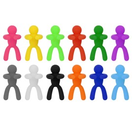 Marcadores de Bebidas, Marcadores de Silicona para Copas de Vino, Etiquetas de Identificación para Vasos de Beber, Letreros de Etiquetas para Suministros para Fiestas(24pcs)