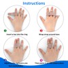 Molain 5 Pieces Finger Toe Wraps Toe Separator Fabric Finger