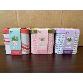 Buzzy Grow Your Own Grow Kit Mini Rose, Basil, & Daisy. Planter seeds & medium  - Mini Rose