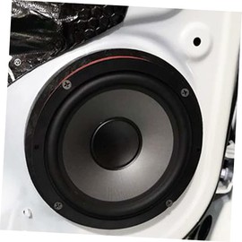 KONTONTY 2pcs Universal Car Speaker Spacer Pad 6.5 Inch Car Speaker Feet Non-Slip Mounting Spacers for