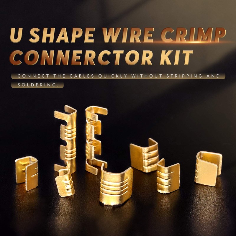 Swpeet 525Pcs Gold TC-1 TC-A TC-B TC-C TC-T Non-Insulated U