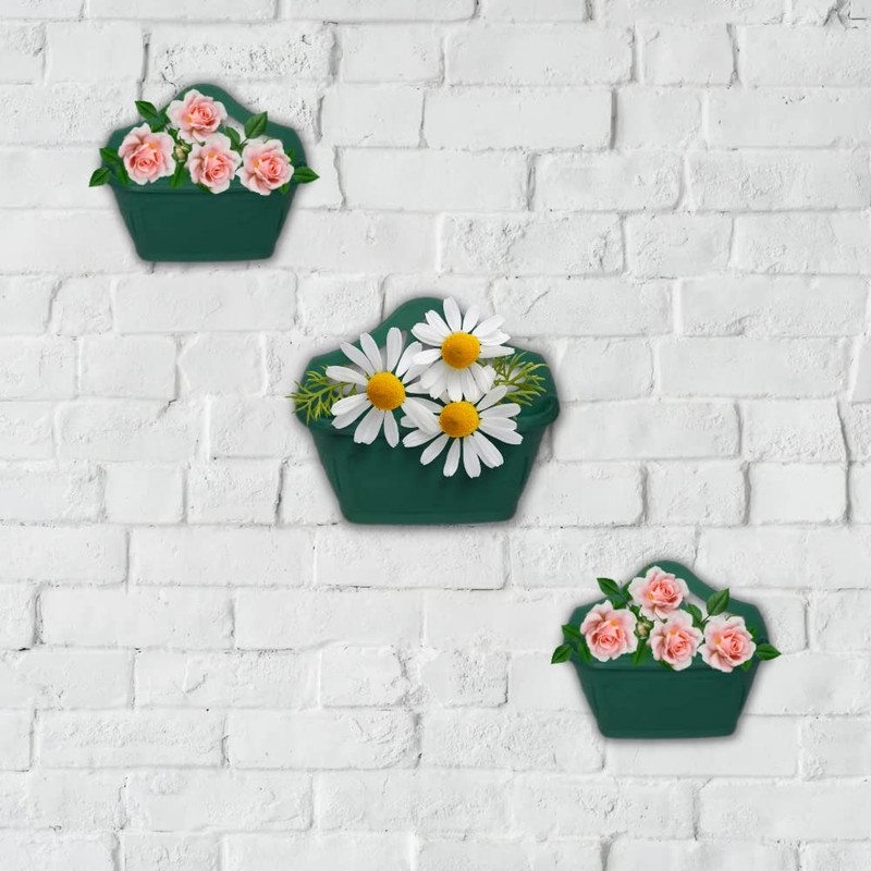 PHG Stylish Wall Flower Planters | Elegant Outdoor Plastic Planters