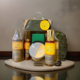 Argan Deluxe  Shampoo & Conditioner, Mask, Spray, Hair Oil & Body Serum(set Of 5