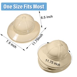 Sratte 16 Pcs Safari Hats for Kids, 8 Safari Party Hats Plastic Jungle Theme 8 Binoculars with Neck String for Kids