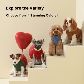 BICOPET Dog Sweater for Small Medium Large, Fall Dog Sweater Christmas Outfit Girls Boys, Turtleneck Pullover Winter Pet Sweatshirt French Bulldog Costume, Great Dane, Dachshund, Yorkie, Chihuahua