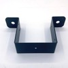 8 Pcs Black Strap Post Ties Brackets for 4x4 Post