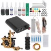 Professional Tattoo Machine Kit Tattoo Power Supply 10 Wraps Complete
