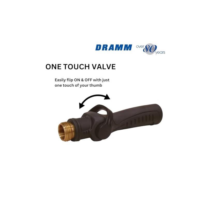 Dramm One Touch Durable Valve with One Touch Thumb Controlled