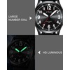 CIVO Men's Watches Waterproof Watch Analogue Quartz Large Numbers Luminous