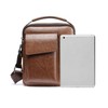 Leather Men's Crossbody Shoulder Bag, Messenger Bag for Men with
