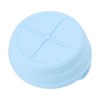 Silicone Air Cooker Pot Round Folded Blue Fryer Liner Tray
