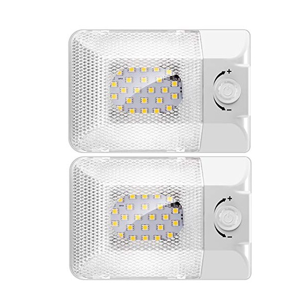 BlueFire 2 Pack Super Bright DC 12V Dimmable LED RV