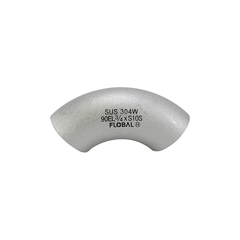Flowbar Butt Weld Fitting SUS Long Elbow 40A B-90E(L)-10S-1" 1/2