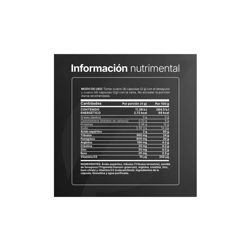 Precursor D Testosterona Mens Testo Platinum 240 Caps B Life