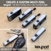 Keyport Pocket Flare 2.0 Mini Flashlight - Rechargeable Keychain Flashlight