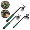3pcs Weed Puller Tool Garden Weeding Artifact Uprooting Steel Hand