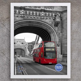 RPJC Soild Wood Poster Frames Display Pictures 14x18 for Wall Mounting Photo Frame White