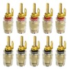 BGTXINGI 10PCS(5Pairs) 4mm Banana Plugs Socket Connectors Speaker Amplifier Binding