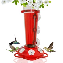 Large Leak Proof Window Hummingbird Feeders for Outdoors Hanging - Wasp and Bee Proof - Window Hummingbird Feeder for Outdoor - Window Mount