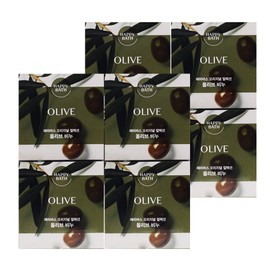 Happy Bath Soap Olive 90g x8/Face Soap / 해피바스 비누 올리브 90g x8개/세수비누