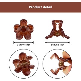 24 PCS Flower Claw Clips Non-Slip Hair Barrettes Mini Hair Clips for Women for Girls Cute Clips for Photograph,Birthday Party,Wedding