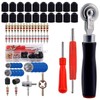 GTIWUNG 70 Piece Tyre Valve Remover Valve Tools Set, Tyre