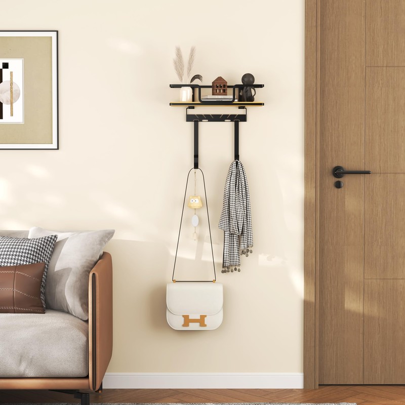 efluky Ironing Board Hanger with Removable Hooks, Ironing Board Holder