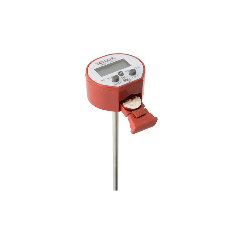 Termómetro Digital Impermebale Para Cocina Taylor 9842 Rojo