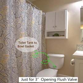 HJSIUTV Toilet Tank to Bowl Coupling Kit Compatible for American Standard Champion 4 Toilet Parts AS738756-0070A 3" Toilet Tank Gasket for Most 3 Inch Flush Valve Opening Tanks