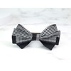 Burnaby houndstooth check ribbon hairpin / 버나비 하운즈투스 체크 리본
