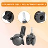 4 Pack 70360 Locking Caster with Insert for Weber Spirit