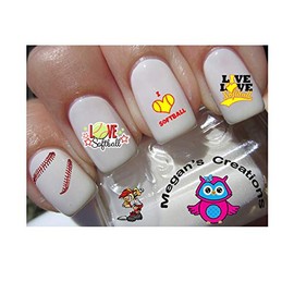 Sports Softball Designs #101 Nail Art Decals