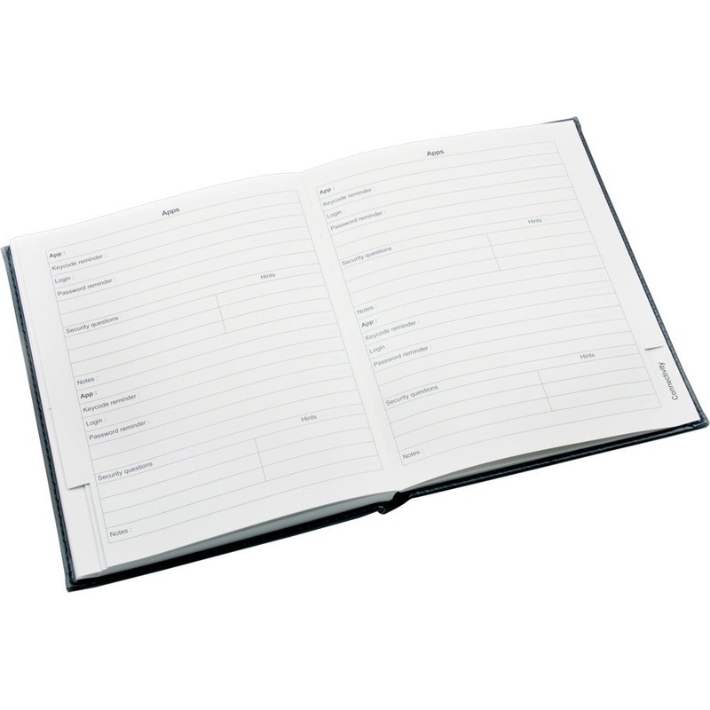 Internet Address & Password Journal Book | PU Leather |