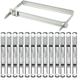 50Packs Filing Strip Fastener Filing Clip 80 mm Acco Fasteners Office Metal Filing Paper Fastener Clips Premium Prong Fastener Storage for Standard 2-Hole Punch, 50mm Capacity